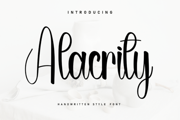 Alacrity: A Versatile Script Font for Modern Design