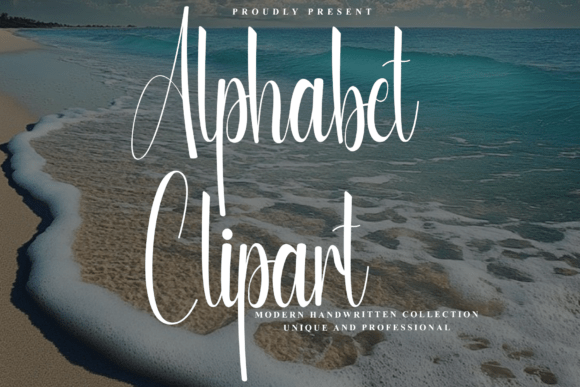 Alphabet Clipart: A Luxe and Airy Font for Elevated Brands