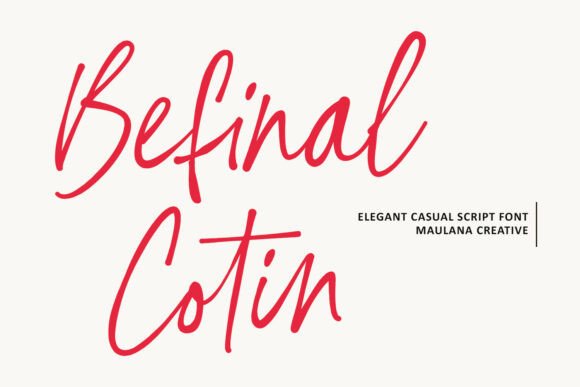 Befinal Cotin: The Handwritten Font Your Campaign Needs