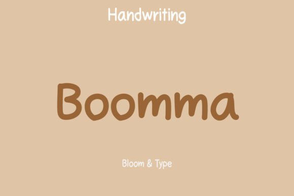 Boomma: A Playful Font for Brands That Want to Feel Friendly