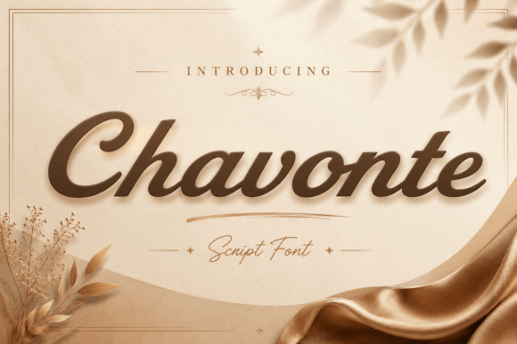 Chavonte: A Font for Handmade and Creative Designs