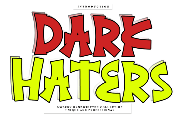Dark Haters: A Bold Script for Modern Design