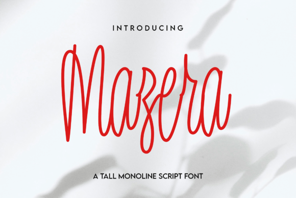 Discover Mazera: A Clean and Elegant Script Font
