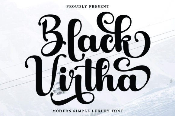 Enhance Your Brand with the Elegant Black Virtha Font