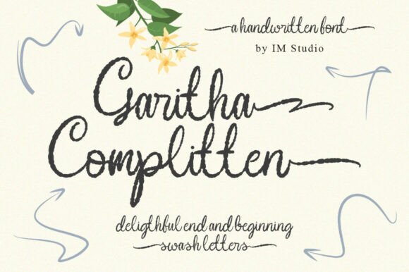 Garitha Complitten Font: A Rustic Charm for Your Brand Story