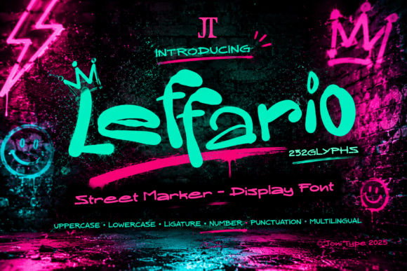 Leffario: A Bold Display Font for Dynamic Editorial Design