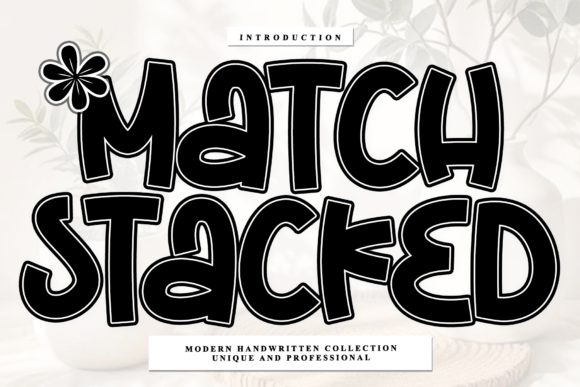 Match Stacked: A Versatile Script Font for Handmade Creations