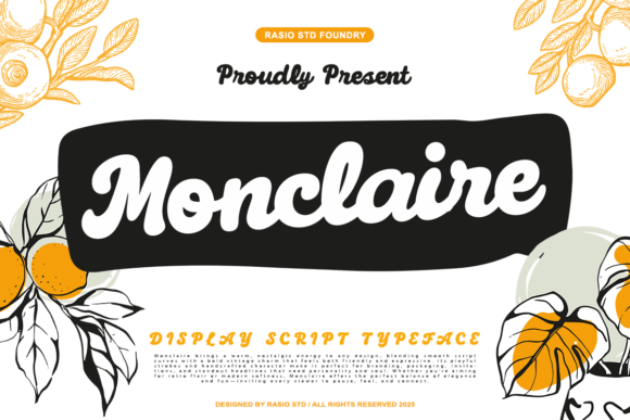 Monclaire: The Retro Script Font for Handmade Charm and Commercial Appeal