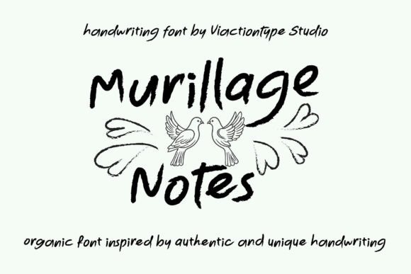 Murillage Notes: A Brush Font for Editorial Expression