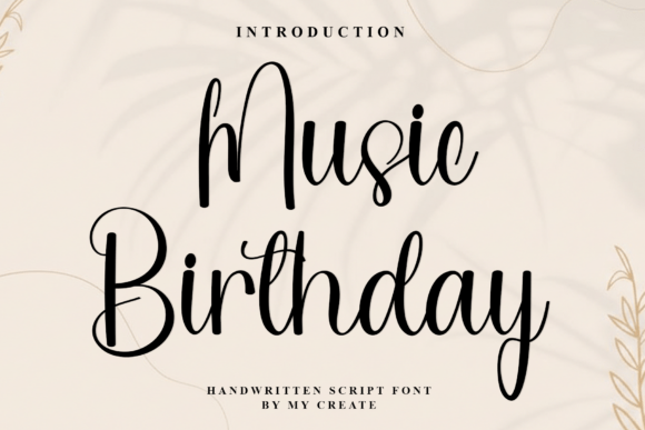 Music Birthday: The Warm and Playful Crafting Font