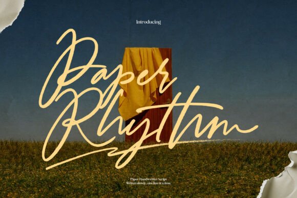 Paper Rhythm: A Script Font for Editorial Heart and Visual Flow