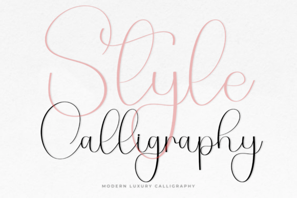 Style Calligraphy: A Festive Font for Editorial Personality