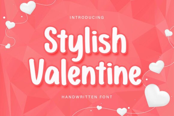 Stylish Valentine: A Font for Creative Product Makers