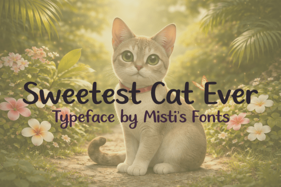 Sweetest Cat Ever: A Font for Your Creative Handmade Story