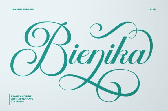 The Bienika Font: A Graceful Script for Digital Design