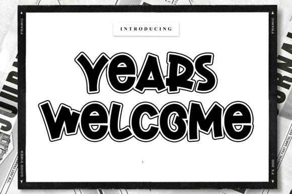 Years Welcome Font Brings Personality to Modern Web Design